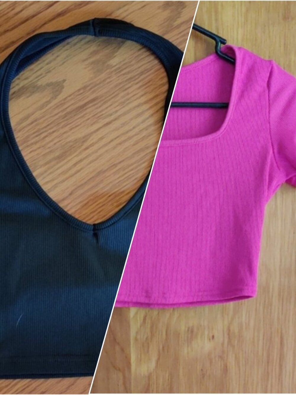 Two Ribbed Crop Tops